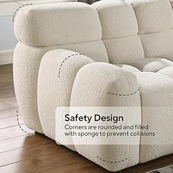 Alberobelo Boucle Sofa for Living Room, Cloud Couch