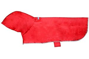 RC Pet Products Packable Dog Rain Poncho Crimson - X Small