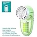 GOODBONG Fabric Shaver Defuzzer,SDS Certification Electric Lint Remover,Rechargeable Sweater Shaver with Replaceable Stainless Steel 3-Blades,Dual Protection,Removable Bin,Easy Remove Fuzz,Lint,Pill