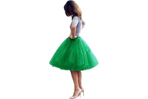 BABYONLINE D.R.E.S.S. Women Tutu Skirt Knee Tulle Skirt Petticoat Skirts Crinoline Rockabilly Tutu Skirt Slip
