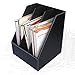 KINGFOM Office Desk Organizer Set 8PCS Office Supply Synthetic Leather Including Desk Organizer,File Cabinet,File Rack,Desk Drawer,Pen Holder,Memo Paper Holder, Crystal Ashtray and Tissue Box Holder