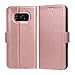 Galaxy S8 Plus Wallet Case,Acrass Samsung Galaxy S8 Plus Flip Cover Case with Kickstand and Card Slots For Girls,Rosegold