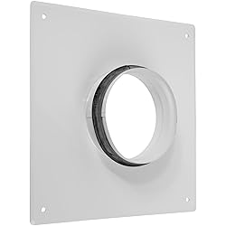 White Duct Connector Flange - 4 Inch Ducting