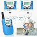 [Upgrade Generation] Handheld Walkie Talkie, Zooawa [2 Pcs] Kids Outdoor Wireless Interphone 2-Way 3.75 KM Range Durable Radio Transceiver Toy with 22 Channels for Camping and Hiking - Blue