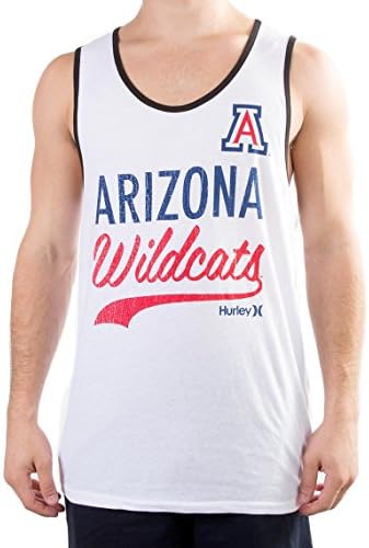 Hurley University Of Arizona Wildcats Captain's Men's White Tank Top