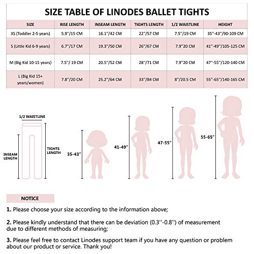 image for Linodes Ultra Soft Convertible Dance Tights/Ballet Transition Tight (T