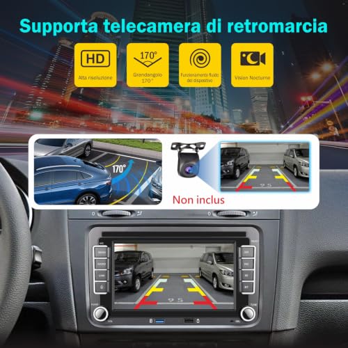 [Plug & Play Without Modifications] Professional Car Radio Specialized VW 7 Inch IPS Linux Wireless Carplay & Android Car for Golf 5 6 Passat Jetta Caddy Polo CC Tiguan EOS Touran T5