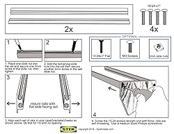 Synthrotek Eurorack Rails - 84HP, 3mm Threaded Nut