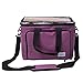 PettaAiu BENGDA Knitting Bag,Yarn Tote Organizer with Inner Divider for Crochet Hooks, Knitting Needles(up to 14¡±),Project and Supplies,Easy to Carry,High Capacity (Purple)