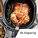 Simple Living Products XL Digital Air Fryer, 7 Custom Presets, 2 Hour Keep Warm and Memory Control Function, Airfryer Recipe Cookbook, Black High Gloss Finish with 5.8 Quart Capacity, 1800 Watts