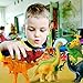 Feroxo Dinosaur Toys Dinosaur Party Supplies - 12 Large & 12 Small Realistic Plastic Toy Dinosaurs Figures with Book Kids Dinosaur Toys Birthday Favors for Boys Girls Figurines Cake Pinata Filler