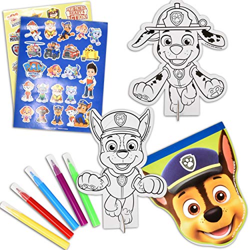 PAW Patrol Coloring and Activity Tin Box, Includes Markers, Stickers