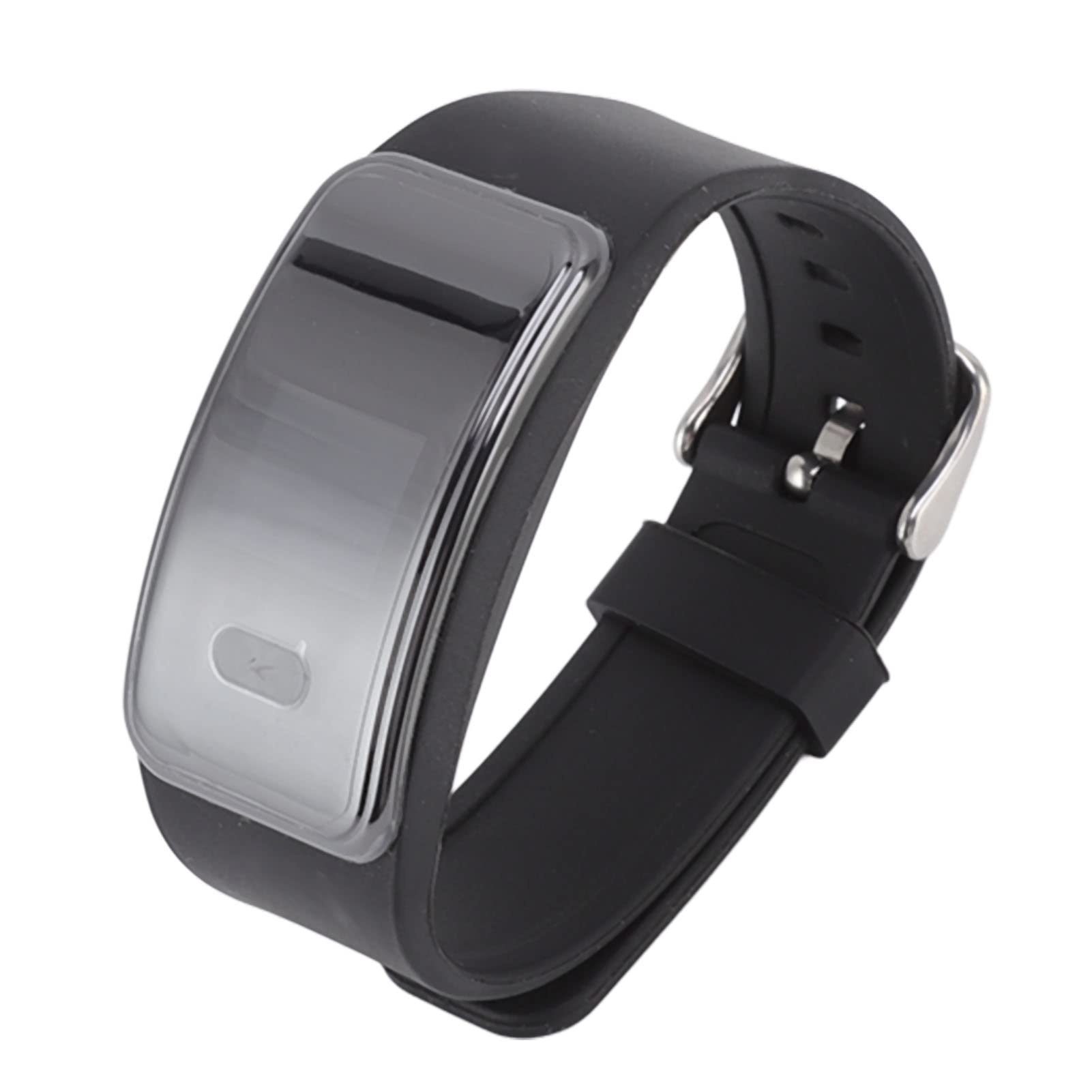 Digital Voice Recorder Watch,AI Smart HD Noise Reduction Voice Activated Recorder Watch,Fashionable Appearance,Buttonless Design,One Touch Recording,Supports MP3, WMA, WAV((Neutral English Black 8GB))