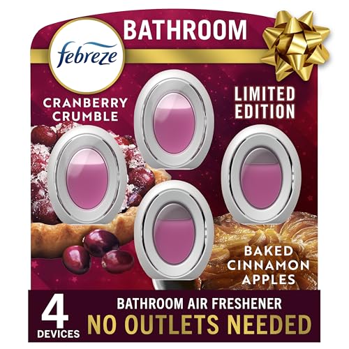 Febreze Bathroom Air Freshener, Odor-Fighting, Plug In Alternative, Air Freshen…