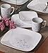 Corelle Square 32-Piece Dinnerware Set, Jacaranda, Service for 8