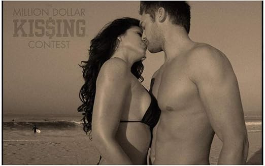 Sjkkad Kuss Kuss Stimmung Liebe Sexy Home Decor Leinwand Poster Print Dekoration In Wohnzimmer Kuche Buro Unterhaltung 50x75cm No Frame Amazon De Kuche Haushalt