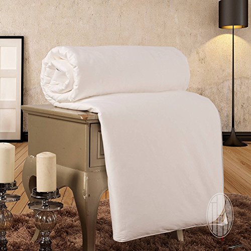 THXSILK Silk Comforter for Spring and Fall with 300TC Cotton Shell, Silk Filled Comforter, Silk Quilt, Silk Duvet -Ultra Soft, Hypoallergenic, Light Weighted- 100% Top Grade Silk, King Size - Thumbnail 2