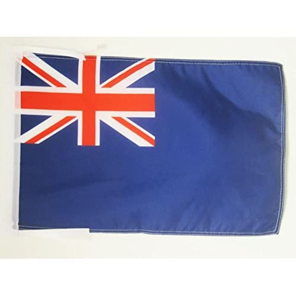 AZ FLAG - Blue Ensign Flag - 18'' x 12'' - 100% Polyester British ensigns Small Banner with Two Cords - Fade Resistant - Vivid Colors - 18x12 in - 45x30 Cm — image 1