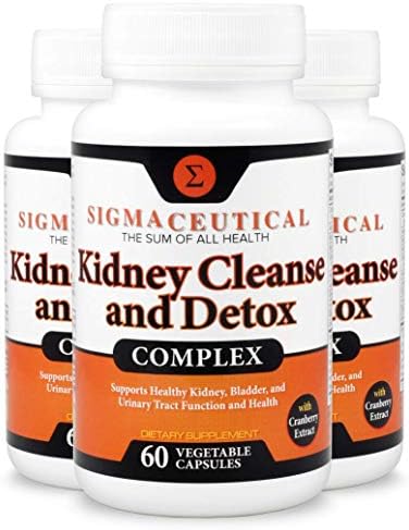 3 Pack of Kidney Cleanse & Detox Supplement Cranberry Extract Pills Kidney Care Supplement - 60 Capsules Each