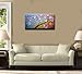 Asdam Art-(100% Hand Painted 3D Colorful Floral Paintings On Canvas Abstract Art Oil Paintings Wall Art for Living Room Bedroom (20x40inch)