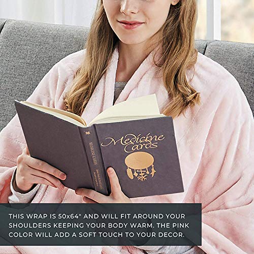 MP2 Fleece Heated Blanket Wrap Shawl, Wearable Electric Poncho Throw