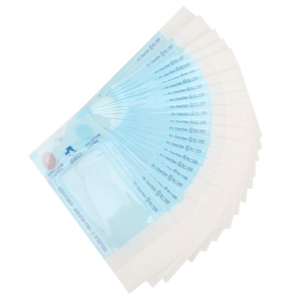 200Pcs/Box Self Sealing Sterilization Pouch Bag 2.2 x 5.1in Professional Disposable Dental Storage Tool Dental Offices Accessory for Cleaning Tools