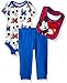 Disney Baby Boys' 3 Pack Mickey Mouse Bodysuit, Blue, 6/9 Months