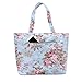 Lvtree Tote Shoulder Bag Handbag, Foldable Wallets Purse Bag for Outdoors Gym Hiking Picnic Travel Beach, Blue Rose