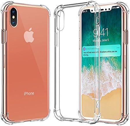 iPhone X Case, Bwealth Apple iPhone X Cover Crystal Clear Shock Absorption Technology Corner Bumpers Slim Fit Soft TPU Case for iPhone X (2017) (Clear)