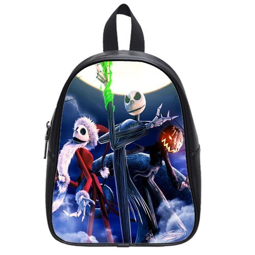 Happy Halloween Pumpkin Moon Custom Kid's School Bag/Casual Backpack/Students Shoulder Bag (Medium)