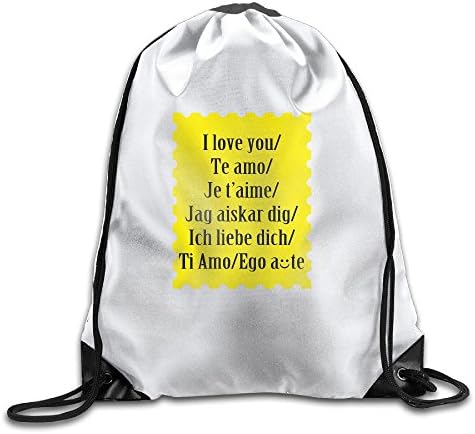 Kathleen I Love You Print Puppy Smiling Face Soft Casual Daypacks Emoji School Book Bags Backpack Drawstring Backpacks For Traveling Or Shopping Casual Daypacks School Bags