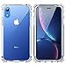 SKYLMW iPhone XR Case, [Built in Screen Protector] Full Body Shockproof Dual Layer High Impact Corner Protection Hard Plastic & Soft TPU with Sturdy Cover Case for iPhone XR 2018(6.1 inch),Clear