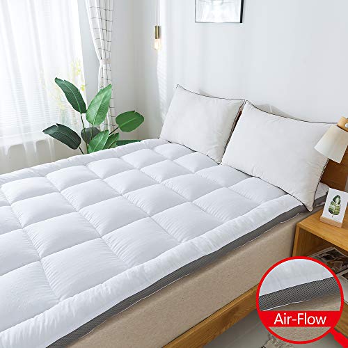SUFUEE Mattress Topper Twin & Mattress Pad Protector Quality Plush