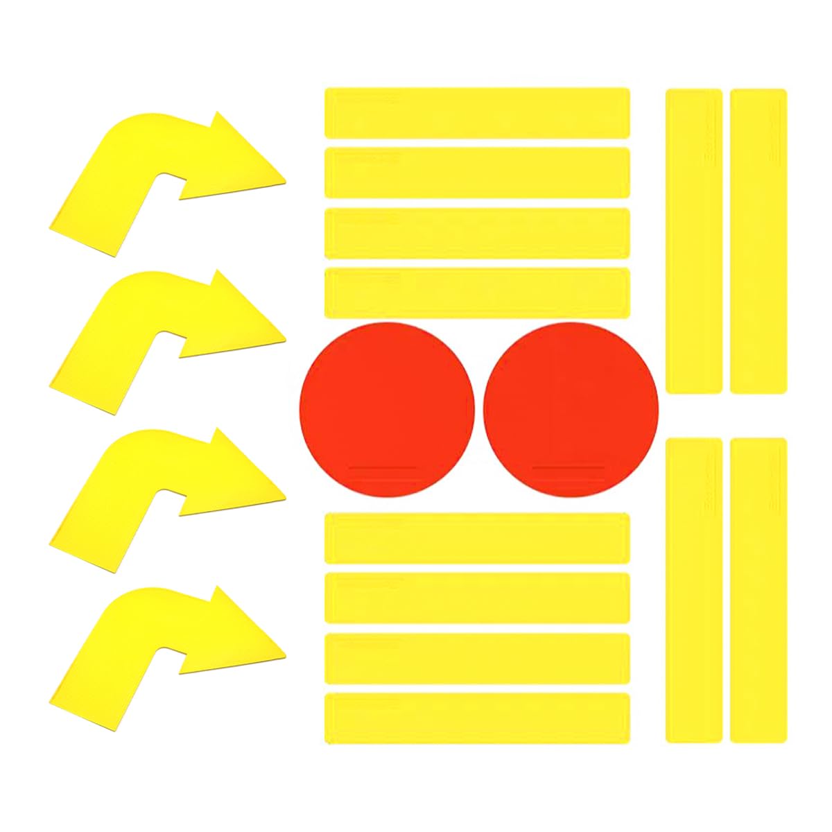 CENPEK Court Line Marker, Target Mat Field Marker, Strong Silicone Sports Boundary Line Marker for Pickleball, Basketball, Volleyball, Tennis, Badminton