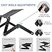 Portable Adjustable Aluminum Laptop Desk/Stand/Table Vented Pad -Notebook-Light Weight Ergonomic TV Bed Lap Tray Stand Up/Sitting-Black