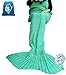 LAGHCAT Mermaid Tail Blanket Crochet Mermaid Blanket for Adult, Soft All Seasons Snuggle Mermaid Sleeping Bag Blankets, Classic Pattern, (71