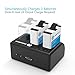 CoolShow Replacement Battery (2-Pack) for Gopro Hero 6 / Hero 5 Black with 3-Channel Battery Charger (USB-C Charging Supported),Compatible with Firmware v02.51,v02.00, v01.57 and v01.55