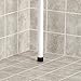 mDesign Bathroom Shower Storage Tension Caddy for Organizing and Containing Soap, Shampoo, Conditioner, Body Wash, Lotion, Wash Cloths, Razors, Foot Scrubbers, Loofahs, Pumice Stones – Pearl White