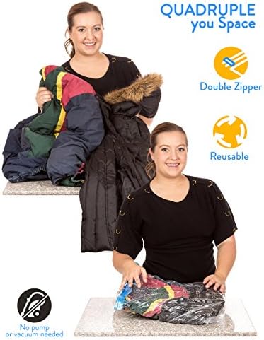 Travis Travel Storage bags. vacuum space saver compression, no pump needed.