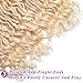 MOBOK 6Pcs/Lot 613 Goddess Locs Crochet Hair Curly Ends Blonde Hair Ombre Wavy Faux Locs Crochet Hair for Black Women Pre Loop Twist Braiding Soft Synthetic Hair Extension(20inches(6-packs), OT613)