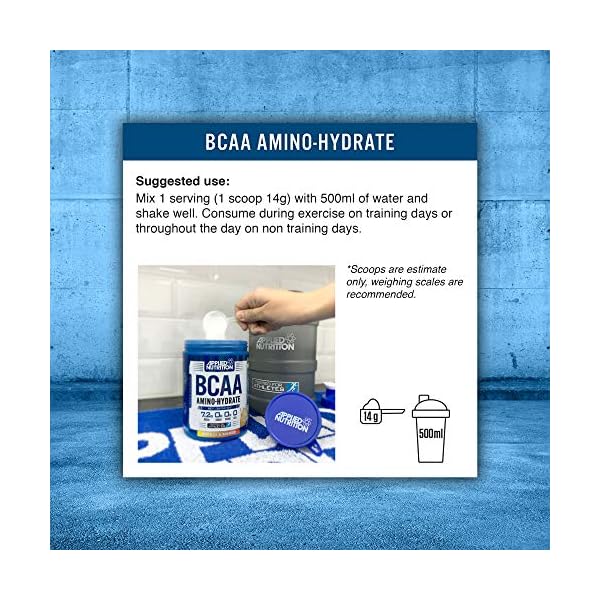 Applied-Nutrition-BCAA-Powder-Branched-Chain-Amino-Acids-Supplement-with-Vitamin-B6-Replenish-Electrolytes-Amino-Hydrate-Intra-Workout-and-Recovery-Powdered-Energy-Drink-450g-Green-Apple Applied Nutrition BCAA Powder - Branched Chain Amino Acids BCAAs Supplement, Amino Hydrate Intra Workout & Recovery…