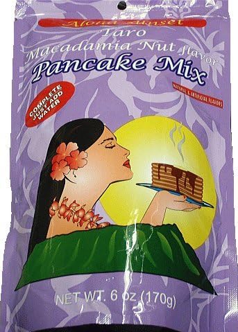 Amazon アロハサンセット パンケーキミックス タロ マカダミアナッツフレーバー 6oz 170g Hawaii Flavor Pancake Mix Aloha Sunset アロハサンセット ホットケーキ ケーキミックス 通販