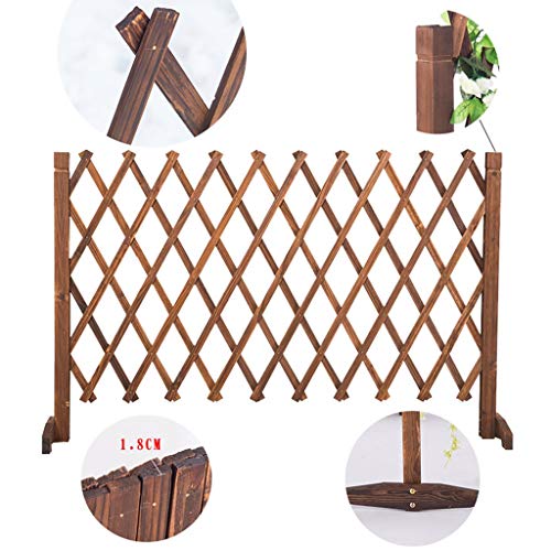Zaun verdickte versenkbare Holzzaun Garten Gitter Dekoration Hundezaun Hof Leitplanke (Size : 40x140cm) – Bild 6