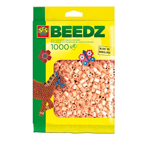 SES Creative Iron On Beads, Salmon, 1000-Pack