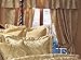 14 Piece King Gold Imperial Comforter set w/ Curtain Set