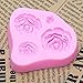 Rose Molds 4 Set,Silicone Roses Flower and Leaves Fondant Molds for Candy Chocolate Sugarcraft Cake Decoration,Cupcake Topper,Polymer Clay,Crafting,Rose Leaf Resin Mold