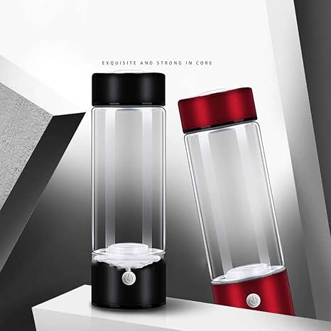 Amazon Com Real Hydrogen Rich Water Generator Maker Machine Ionizer Bottle With Platinum Spe Pem Dual Chamber Technology Certified By Japan Hydrogen Water Association Black Blue Purple Red Black Home Kitchen