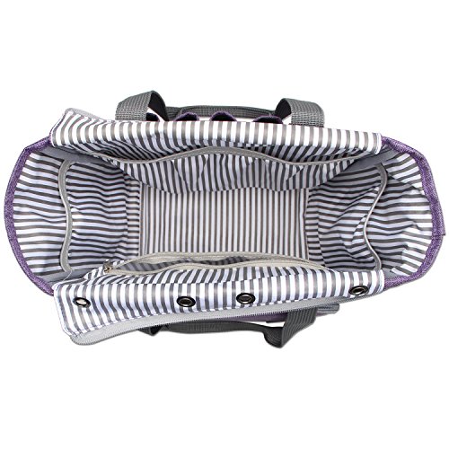 image for Luxja Small Knitting Tote Bag, Yarn Storage Bag for Carrying Projects,