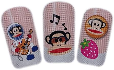 Monkey Business Design Nail Art Wrap Water Transfer Decals for Natural/False Nails