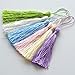 100PCS 13CM Thick Handmade DIY Tassels Multicolored Mini Tassels for Bookmarks Souvenir Jewelry Making, DIY Craft Accessory (25Colors, 5 Inches)